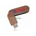 USB Flash Drive Style Wooden Swivel
